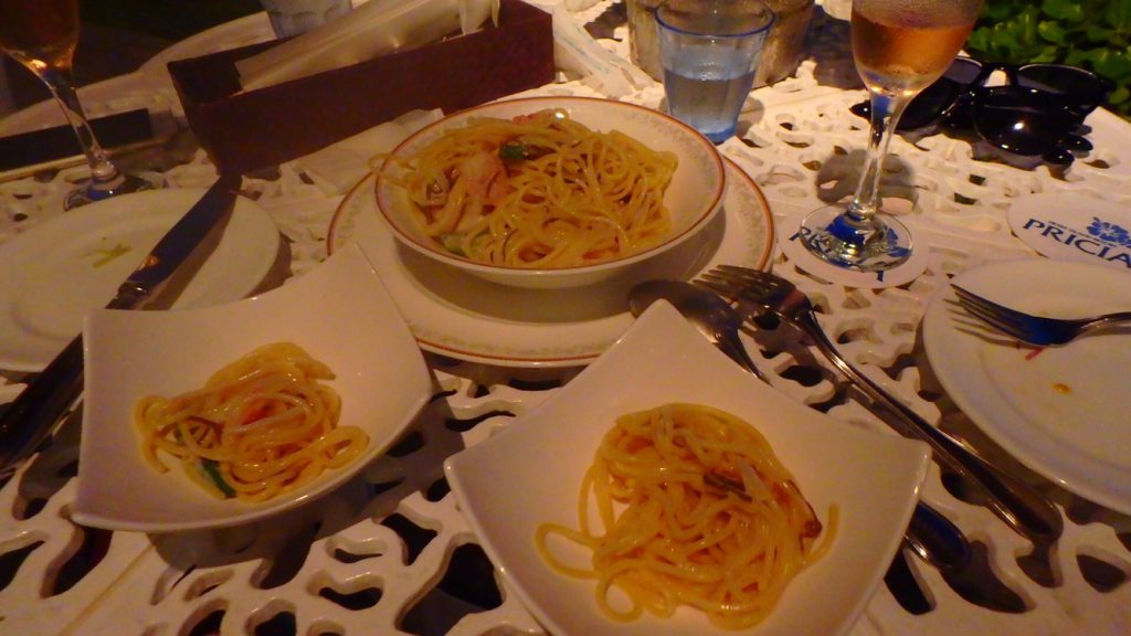 与論島のレストラン　Anelia (アネリア)　もずくのパスタ