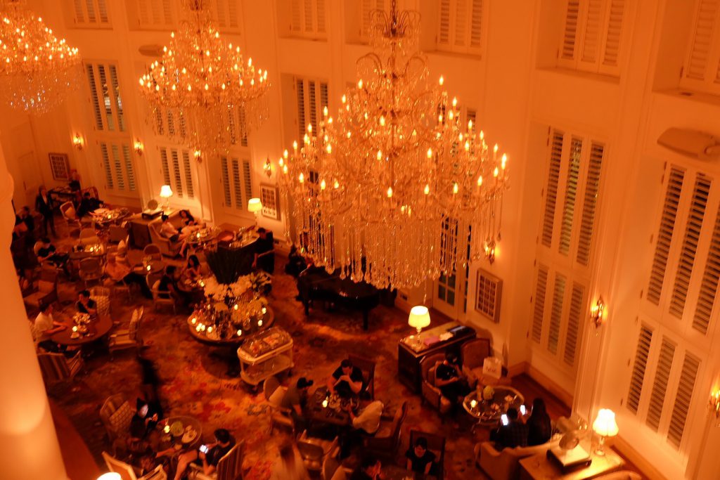 ベトナムホーチミン　パークハイアット　ラウンジディナー