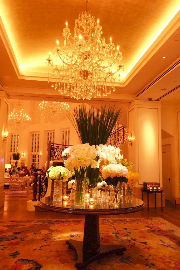 ベトナムホーチミン　夜のパークハイアット　ラウンジ