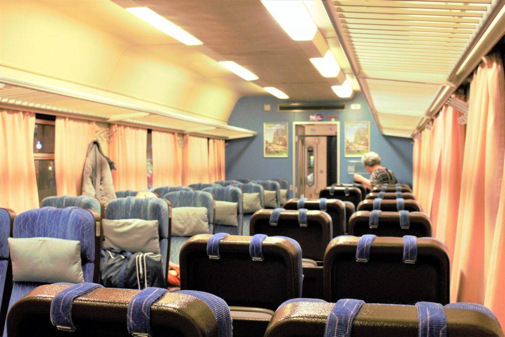 フィンランド　ロヴァニエミへ列車移動