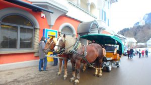 ノイシュヴァンシュタイン城行きの馬車
