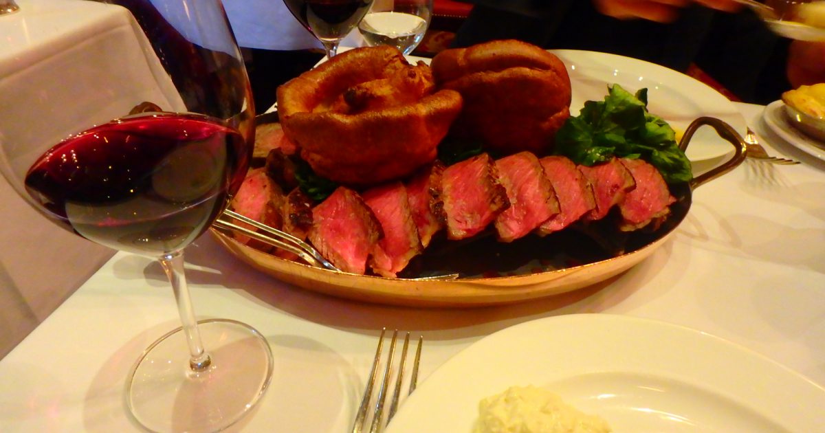 【ロンドン】ローストビーフが美味しいおすすめレストラン「ルールズ」へ 絶景in 国内 / 海外旅行記