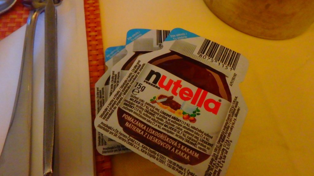 nutella　一回使い切りサイズ