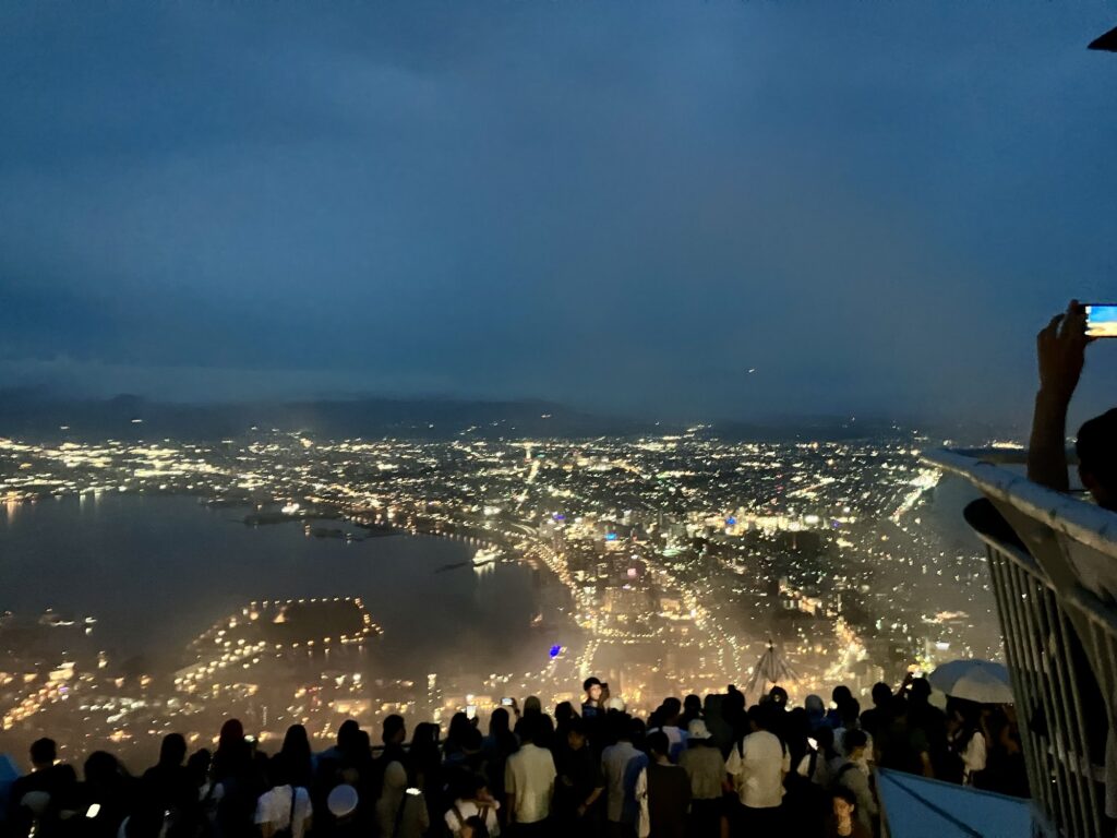 函館 夜景 夕方